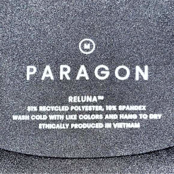 Paragon Fitwear Reluna Full Length Short Sleeve Top in Black Size M - Picture 3 of 4